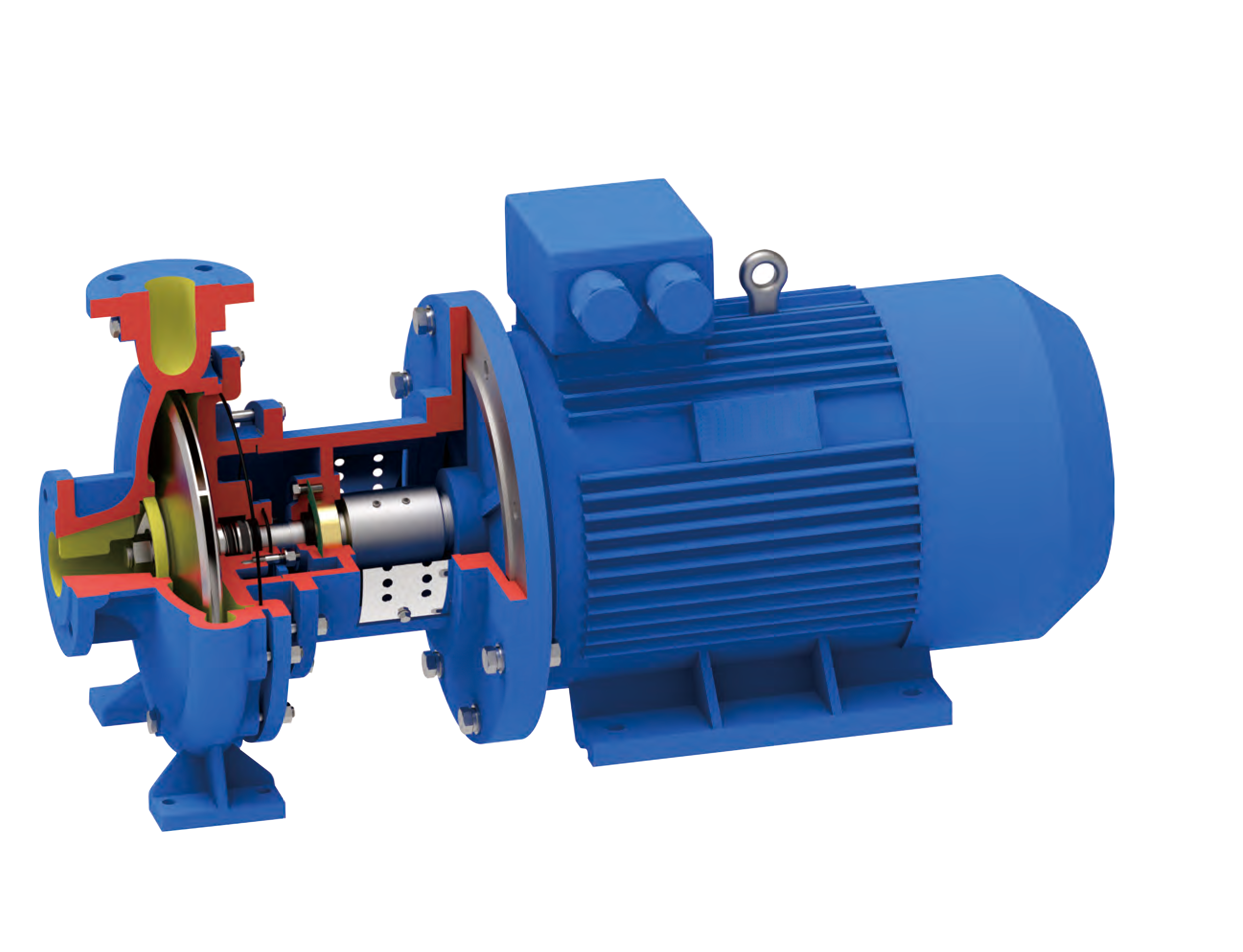 EAC Series Close-coupled Direct Connection Simplified Structure HonEnd Suction Centrifugal Pump