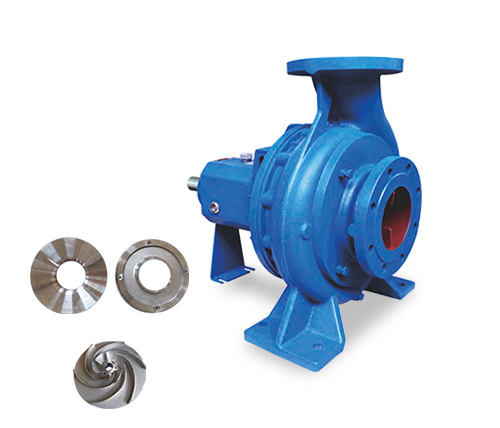 EPS Series Pulp Mud End Suction Centrifugal Pump with Semi-open Impeller and Wear Plate